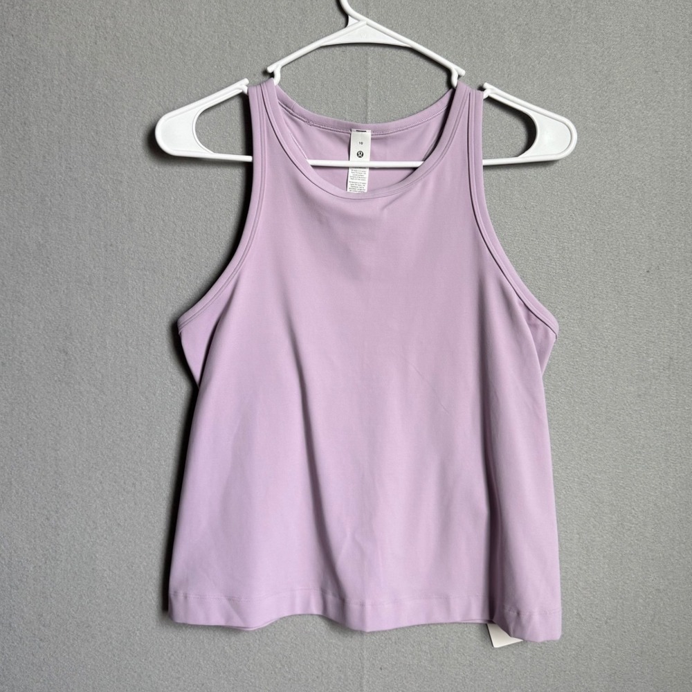 NWT Lululemon Align Racerback Tank Womens 10 Lilac Ether Waist Length Nulu Yoga